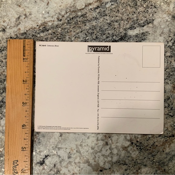 DEFTONES POSTCARD 1999 LICENSED PYRAMID ENGLAND - Picture 3 of 4